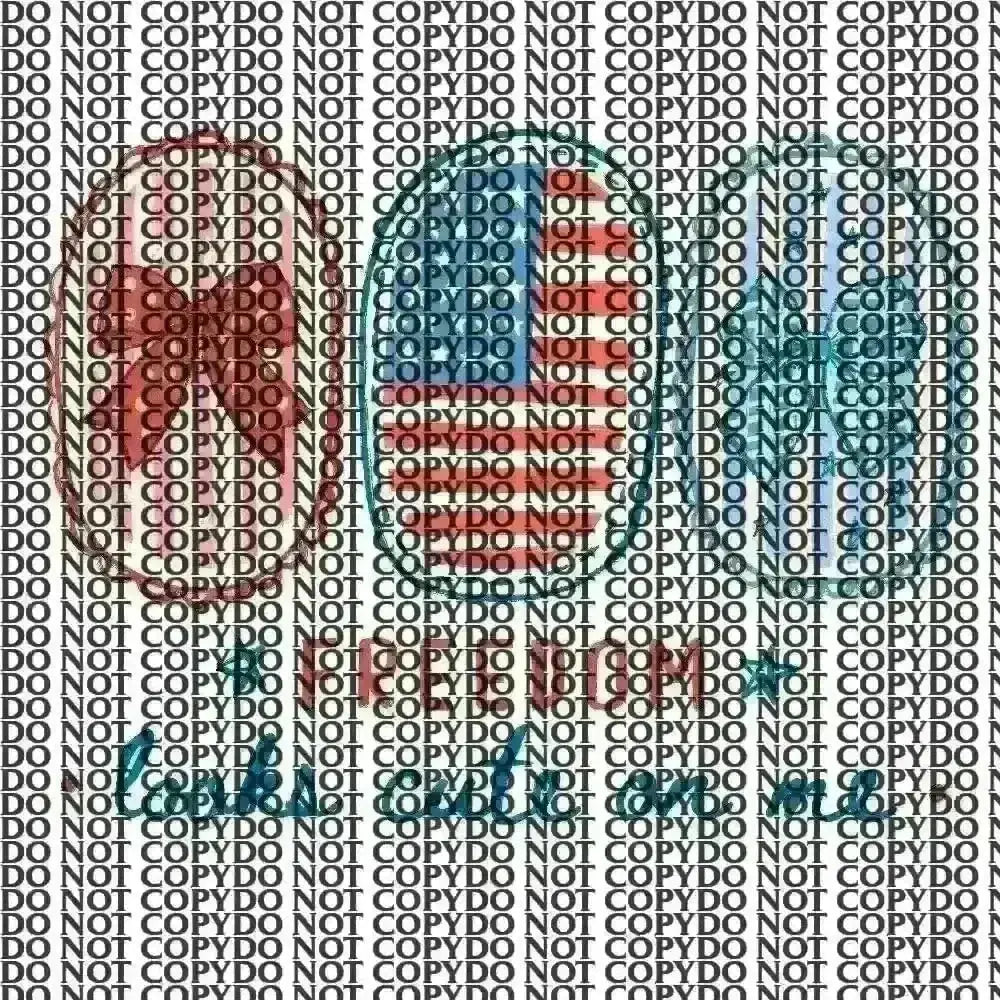 4th of July freedom DTF TRANSFER tee and shirts transfers