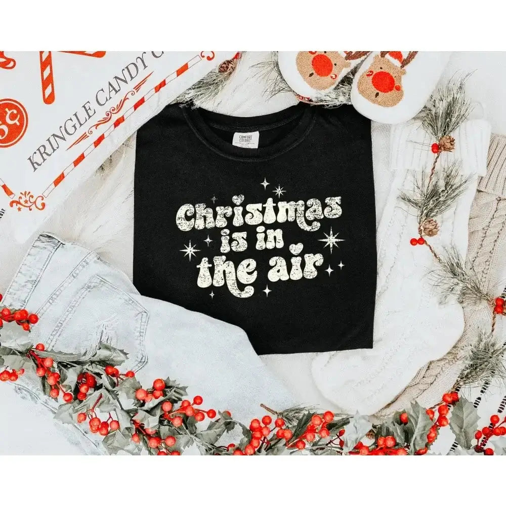 Christmas is in the air DTF TRANSFER tee and shirts transfers