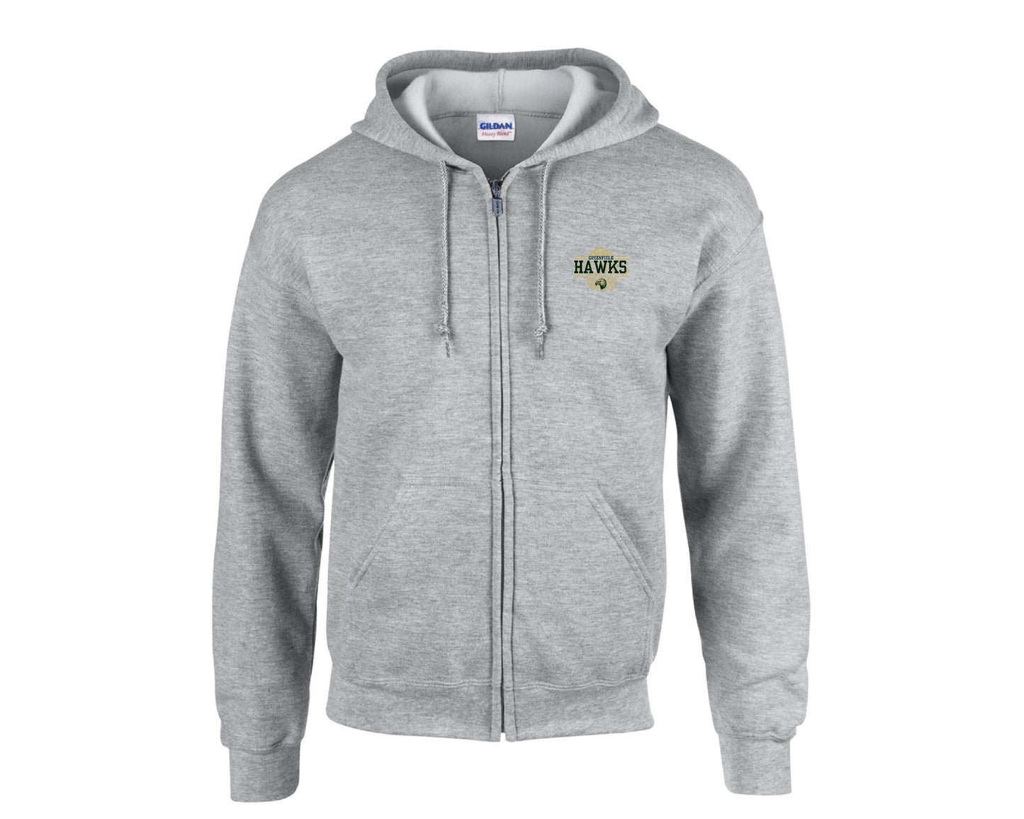 Gildan 50/50 Full-Zip Hooded Sweatshirt -UNISEX- G186 tee and shirts transfers