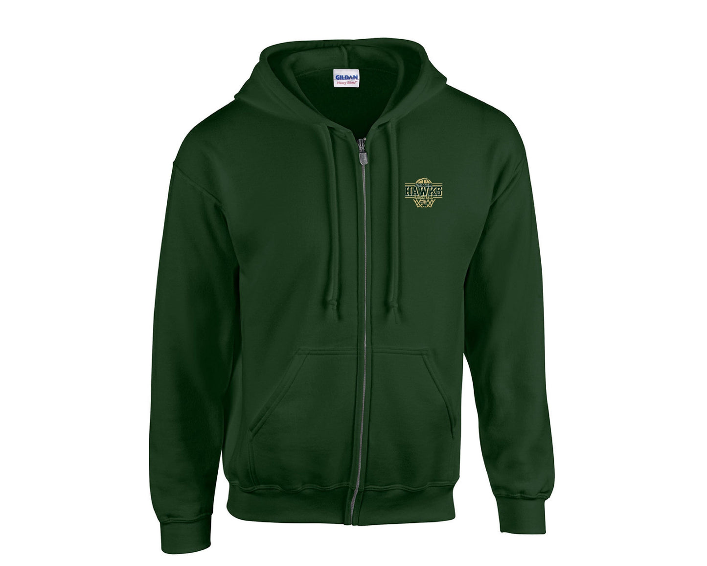 Gildan 50/50 Full-Zip Hooded Sweatshirt -UNISEX- G186 tee and shirts transfers