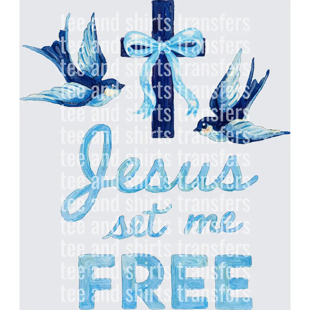 Jesus set me free DTF TRANSFER