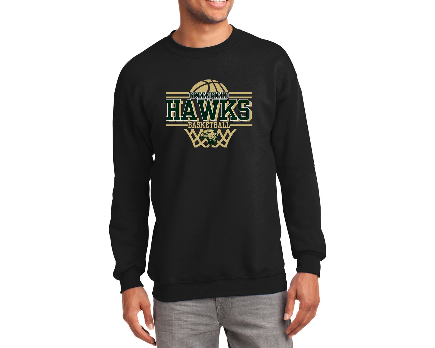 Port & Company® TALL Essential Fleece Crewneck-PC90T tee and shirts transfers