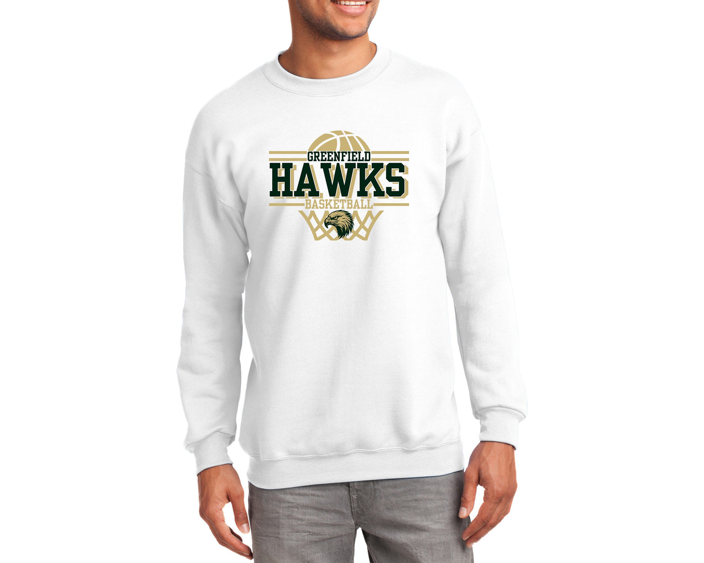 Port & Company® TALL Essential Fleece Crewneck-PC90T tee and shirts transfers