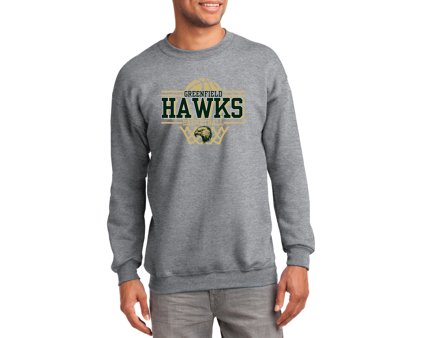 Port & Company® TALL Essential Fleece Crewneck-PC90T tee and shirts transfers