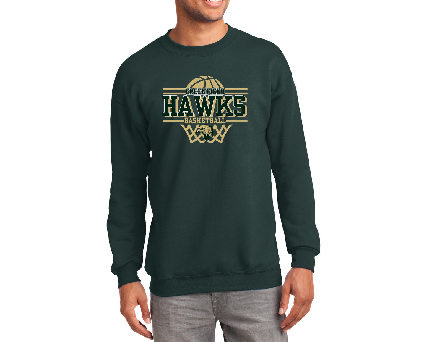 Port & Company® TALL Essential Fleece Crewneck-PC90T tee and shirts transfers