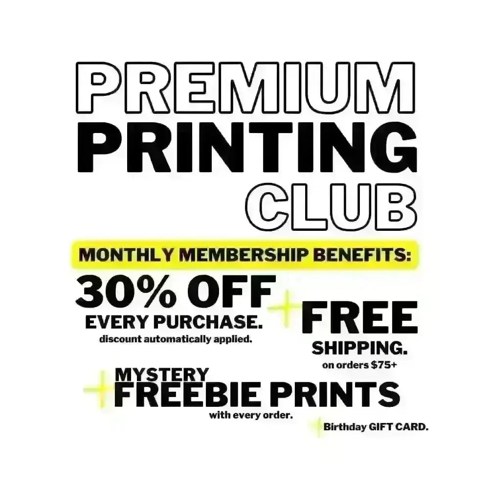Premium Printing Club tee and shirts transfers
