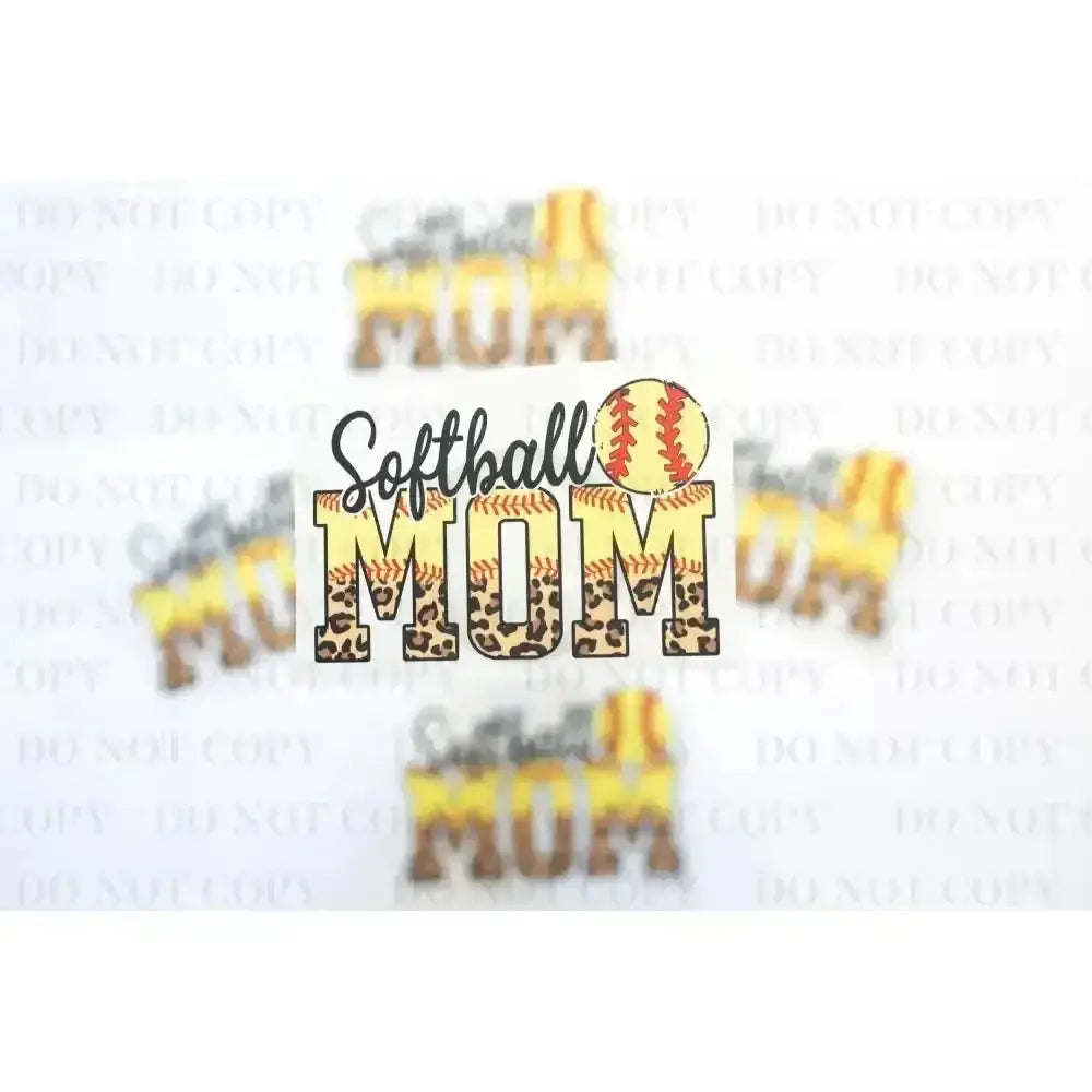 Softball Mom DTF Transfer tee and shirts transfers