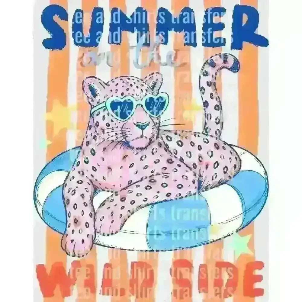 Summer on the Wild Side DTF TRANSFER DTF TRANSFER tee and shirts transfers
