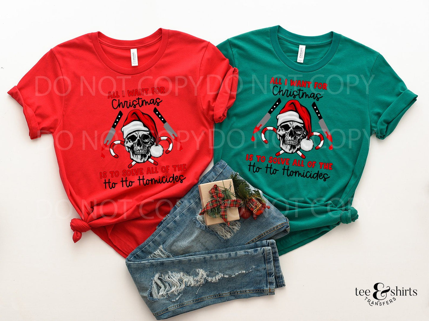 All I Want For Christmas tee and shirts transfers