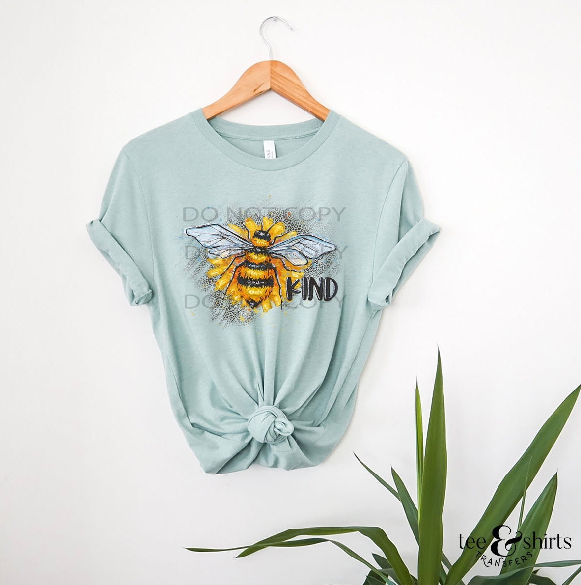 Bee Kind DTF Transfer tee and shirts transfers