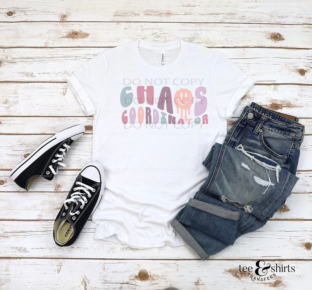 Chaos Coordinator DTF Transfer tee and shirts transfers