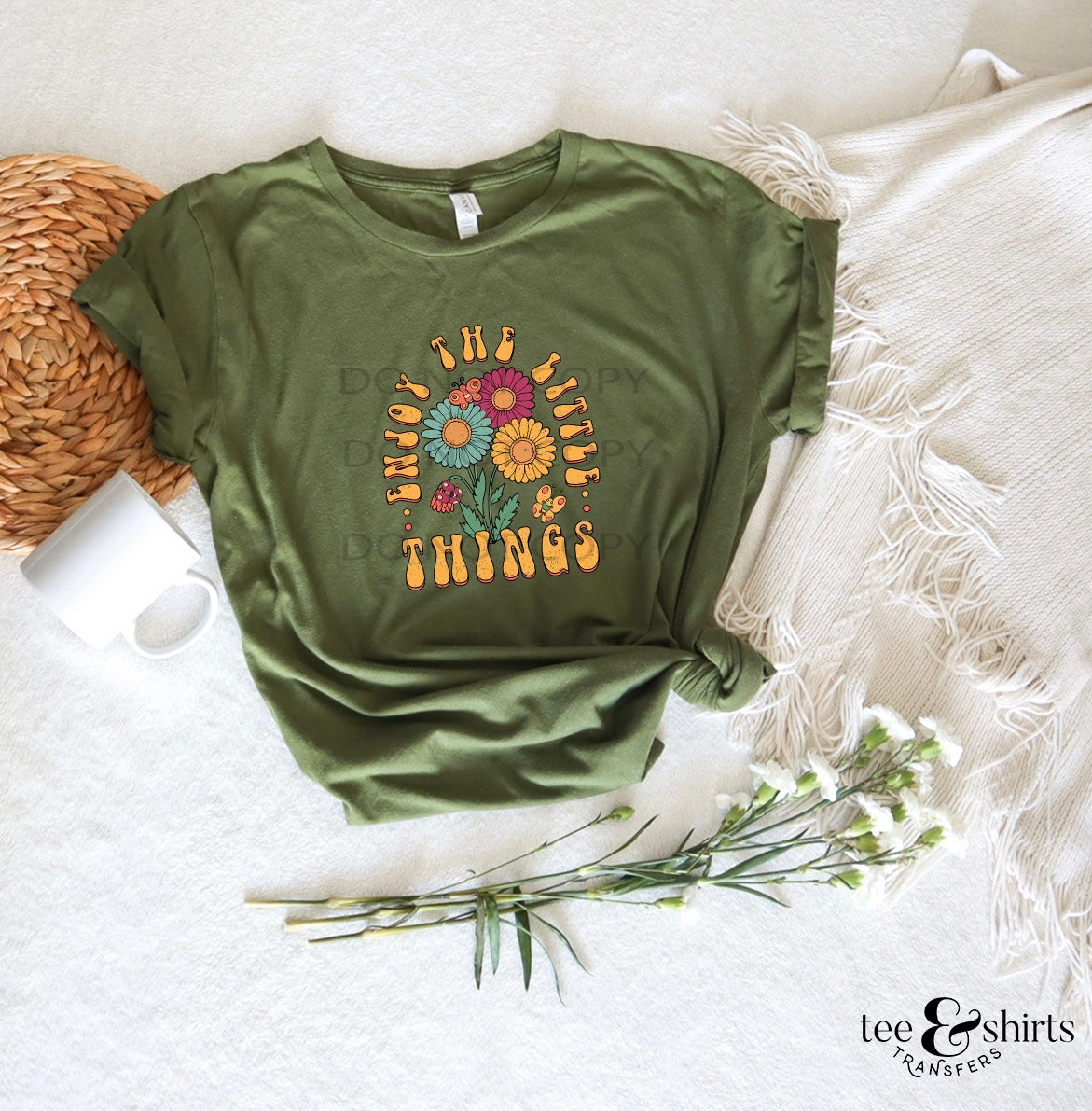 Enjoy the Little Things tee and shirts transfers