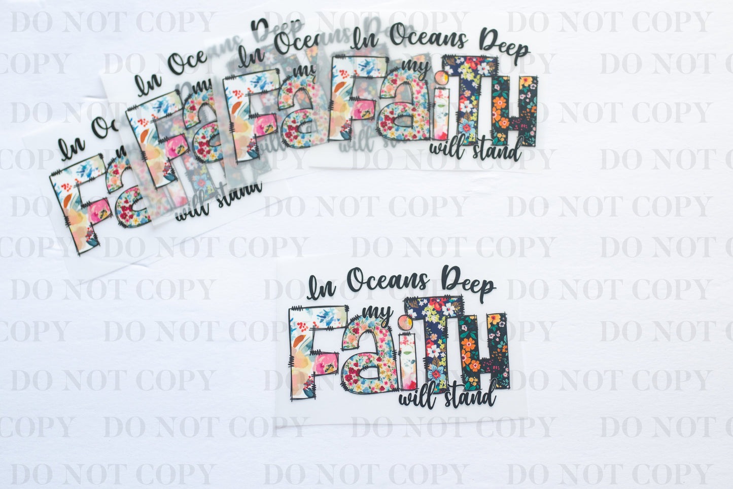Faith will Stand DTF Transfer tee and shirts transfers