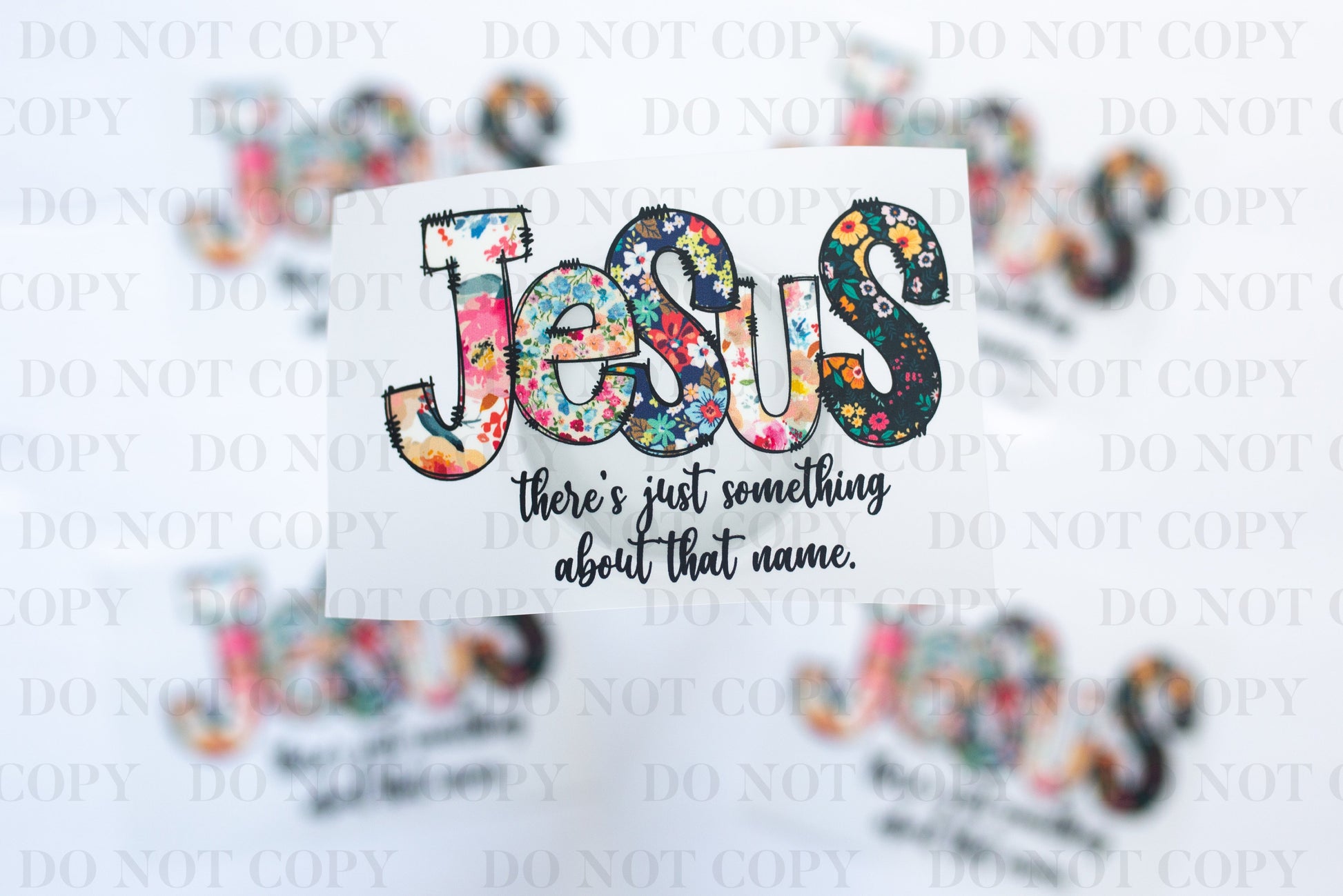 Jesus Name DTF Transfer tee and shirts transfers