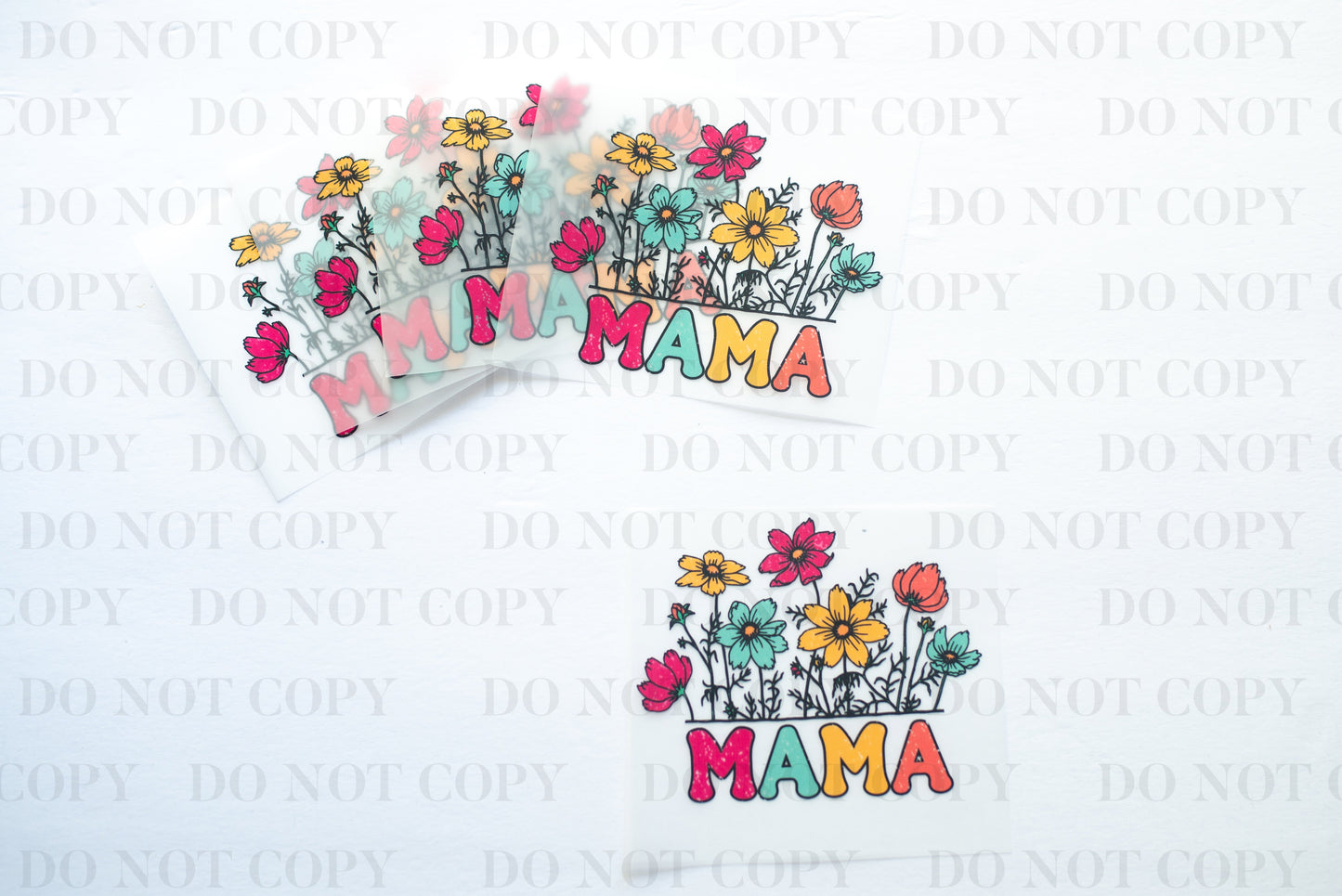 Mama Retro tee and shirts transfers