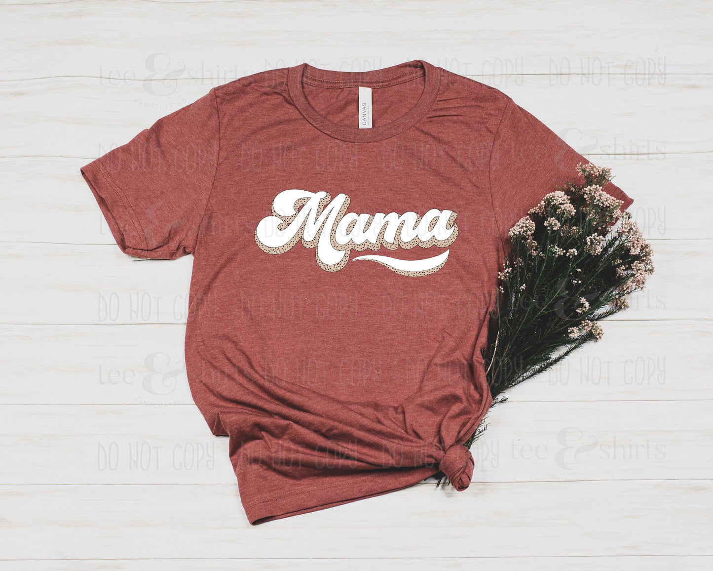 Mama Retro tee and shirts transfers