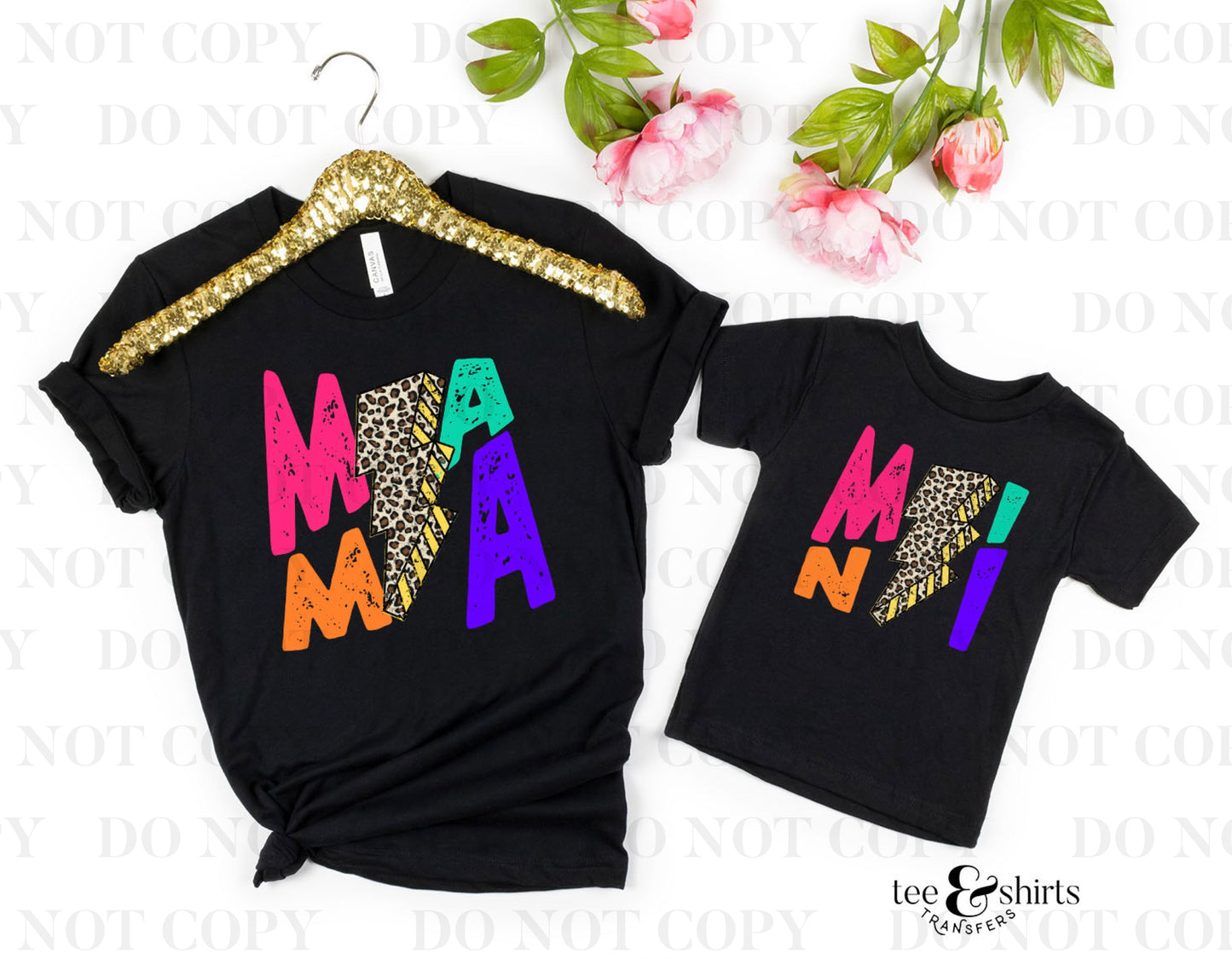 Mini Bolt DTF Transfer tee and shirts transfers
