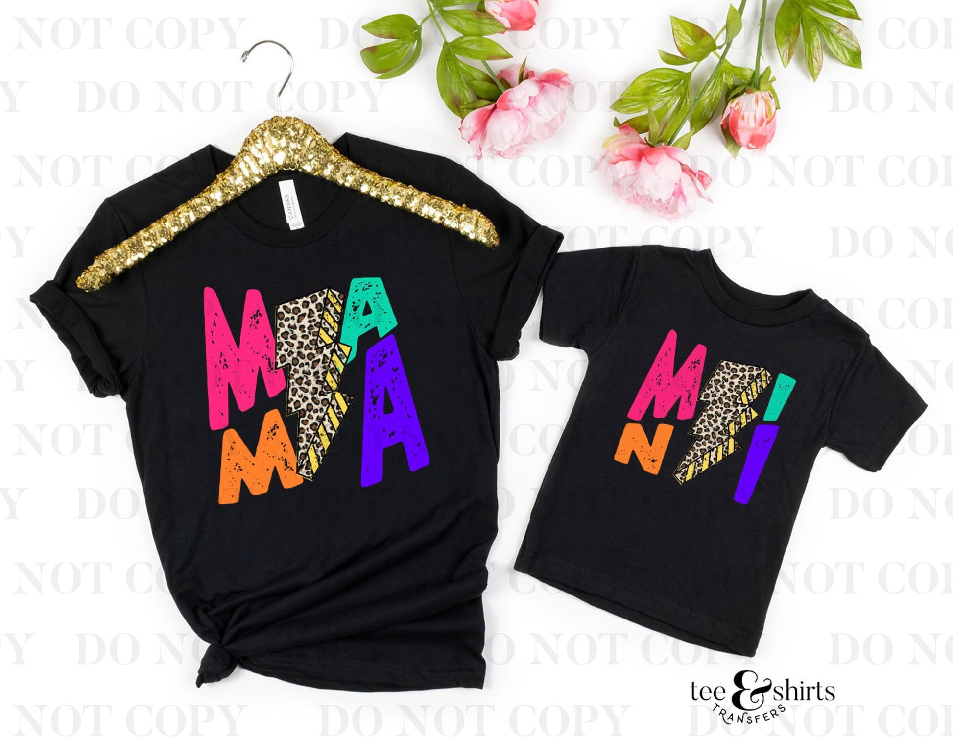 Mini Bolt DTF Transfer tee and shirts transfers