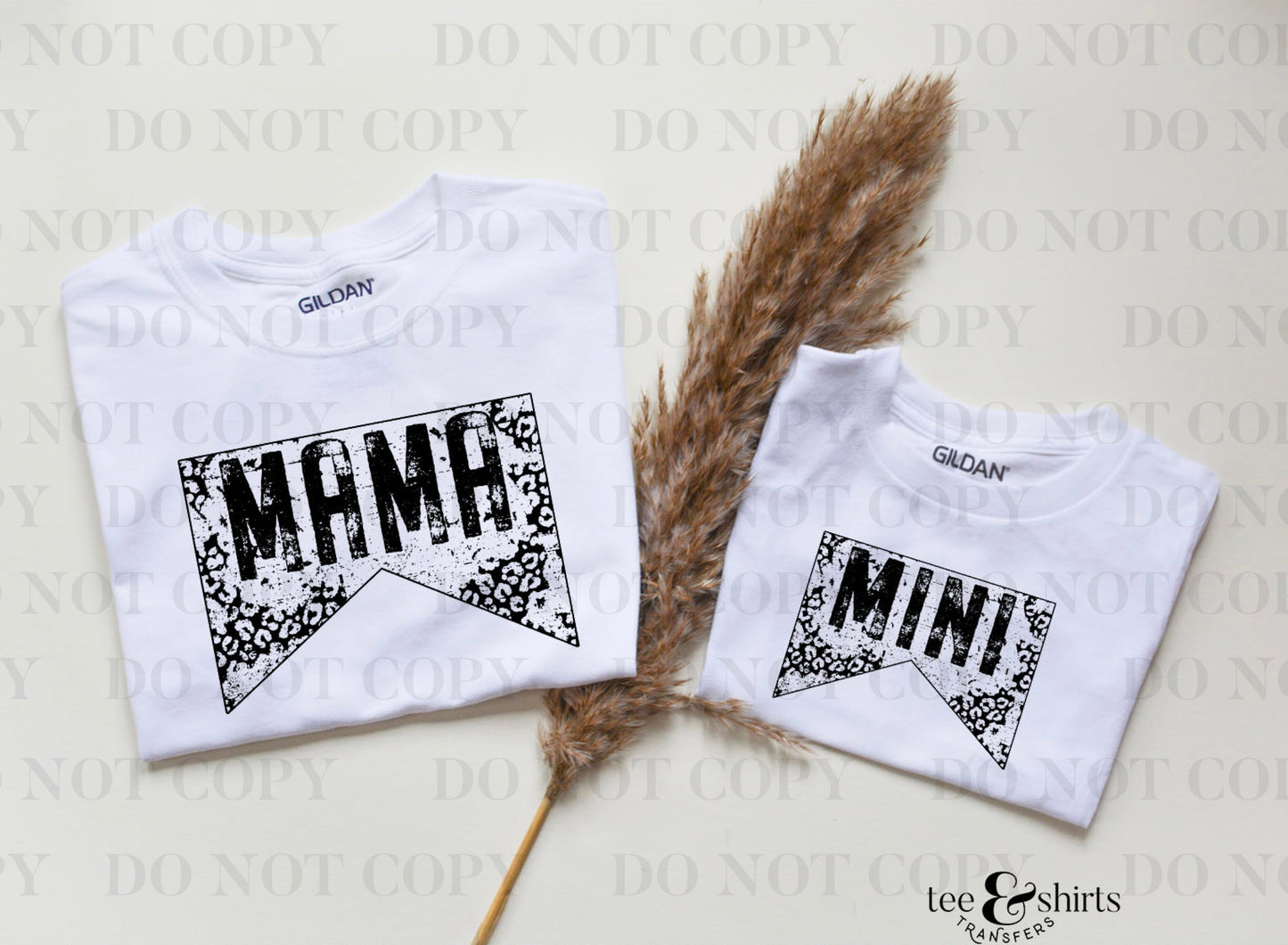 Mini Leopard DTF Transfer tee and shirts transfers