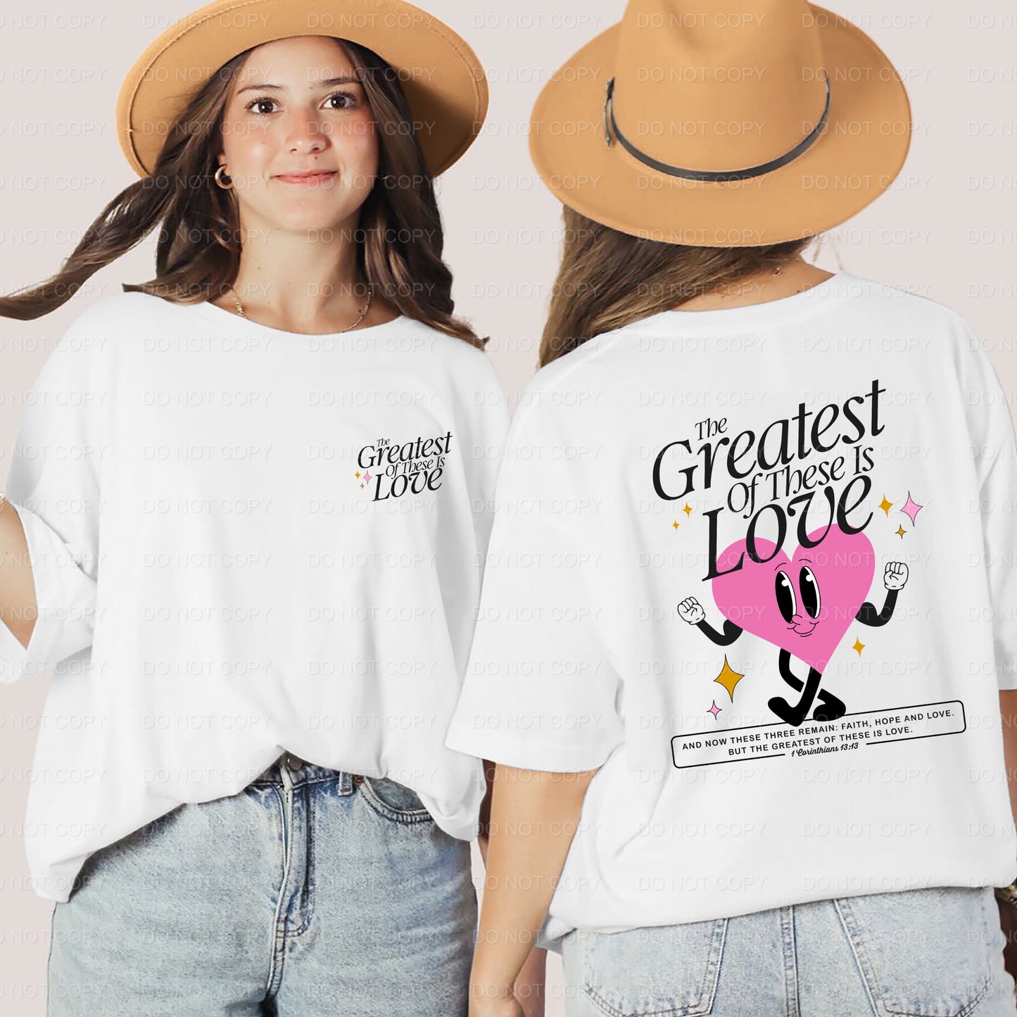 Premade FAITH Gang Sheet tee and shirts transfers