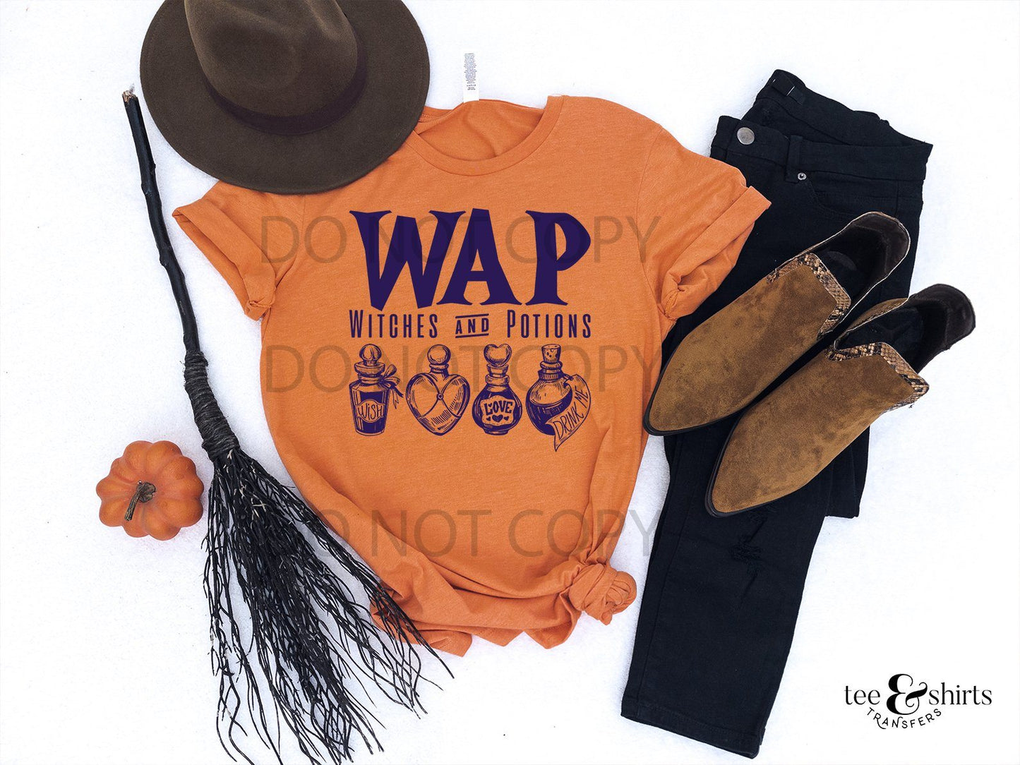 WAP Witches and Potions tee and shirts transfers