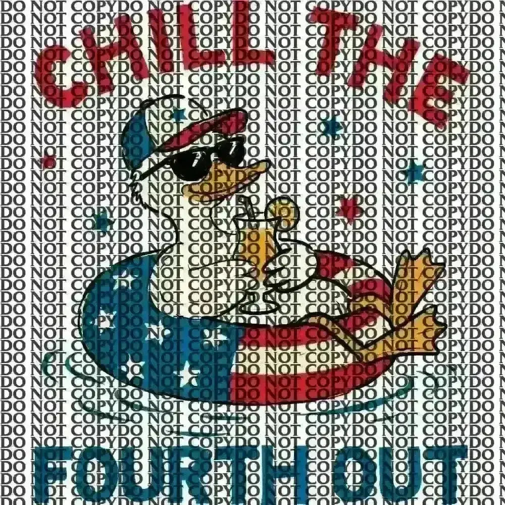 4th of July Duck DTF TRANSFER tee and shirts transfers 