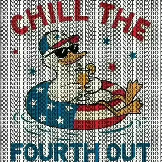 4th of July Duck DTF TRANSFER tee and shirts transfers 