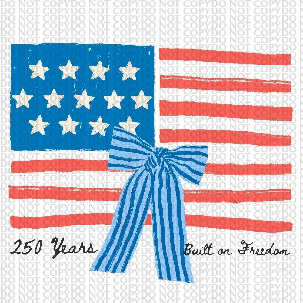 4th of July Flag DTF TRANSFER tee and shirts transfers 