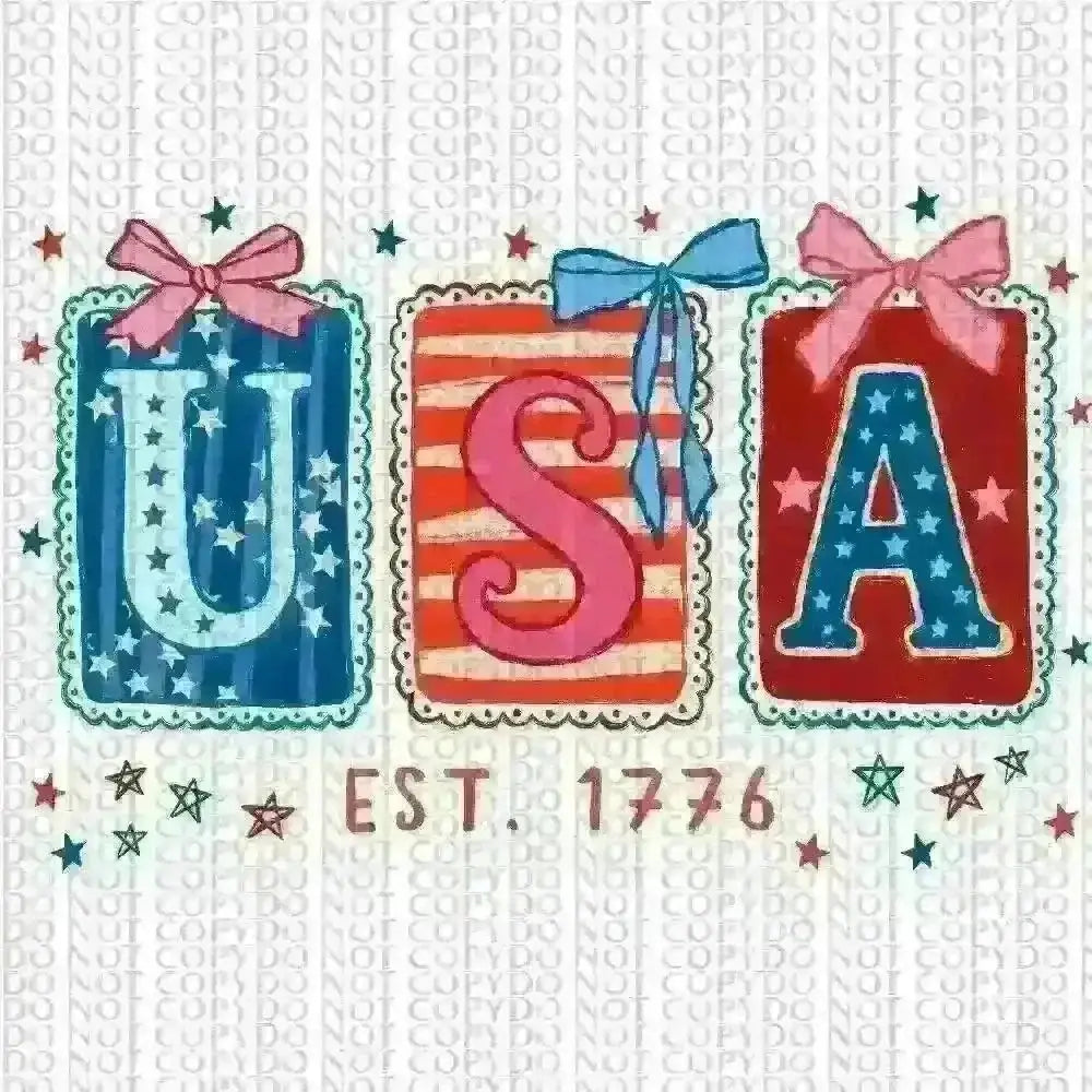 4th of July USA DTF TRANSFER tee and shirts transfers 