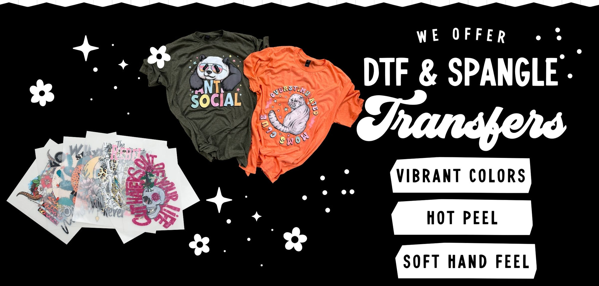 tee and shirts DTF and SPANGLE transfers – tee and shirts transfers