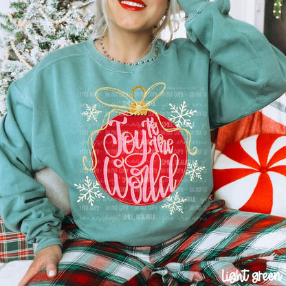Joy to the World DTF TRANSFER