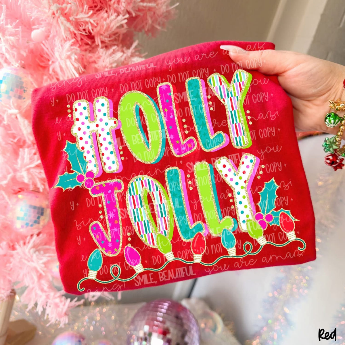 Holly Jolly DTF TRANSFER