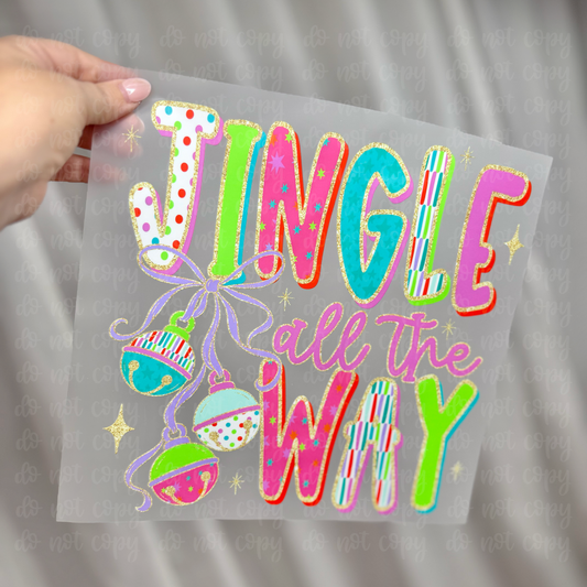 Jingle All the Way DTF TRANSFER
