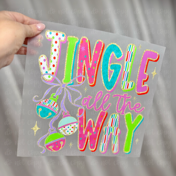 Jingle All the Way DTF TRANSFER