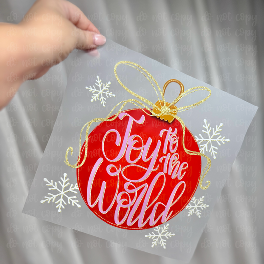 Joy to the World DTF TRANSFER