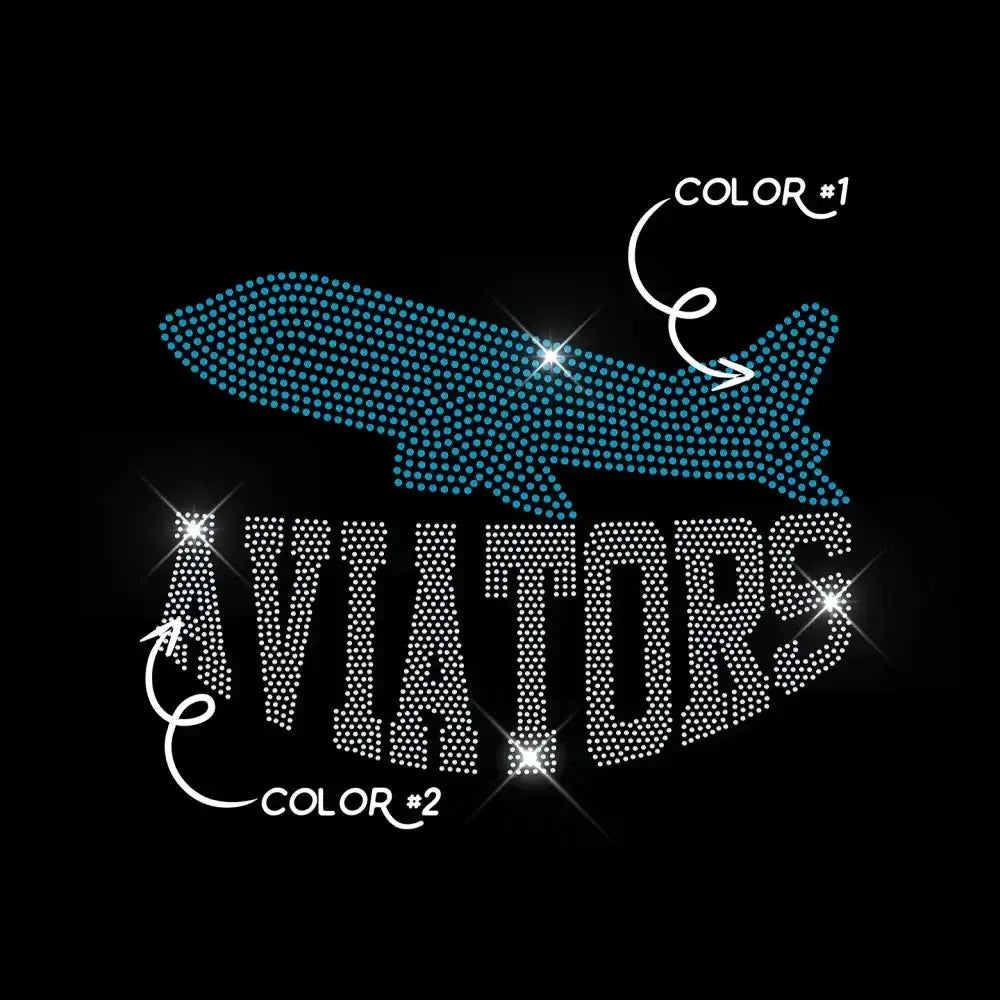 AVIATORS TWO COLOR tee and shirts transfers 