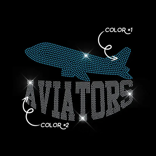 AVIATORS TWO COLOR tee and shirts transfers 