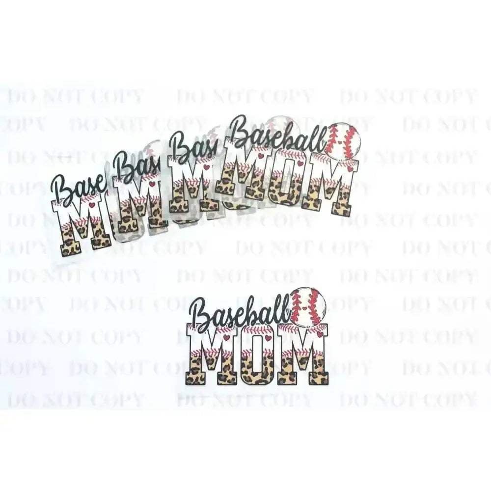 Baseball Mom DTF Transfer tee and shirts transfers 