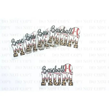 Baseball Mom DTF Transfer tee and shirts transfers 