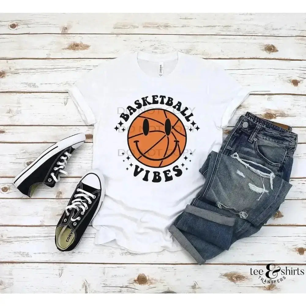 Basketball Vibes DTF Transfer tee and shirts transfers 