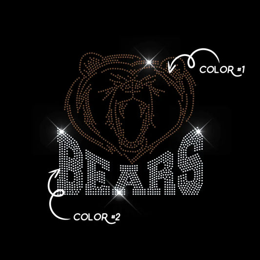 BEARS TWO COLOR tee and shirts transfers 
