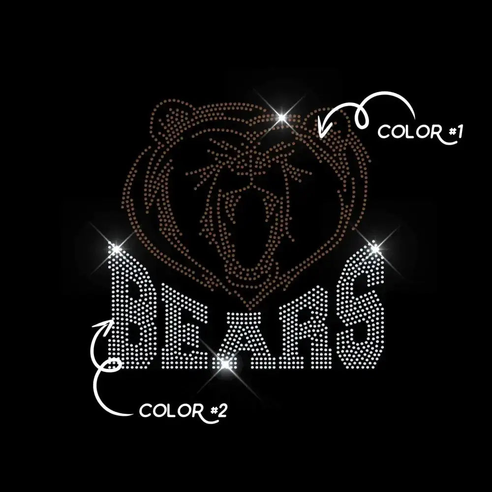 BEARS TWO COLOR tee and shirts transfers 