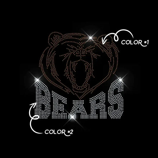 BEARS TWO COLOR tee and shirts transfers 