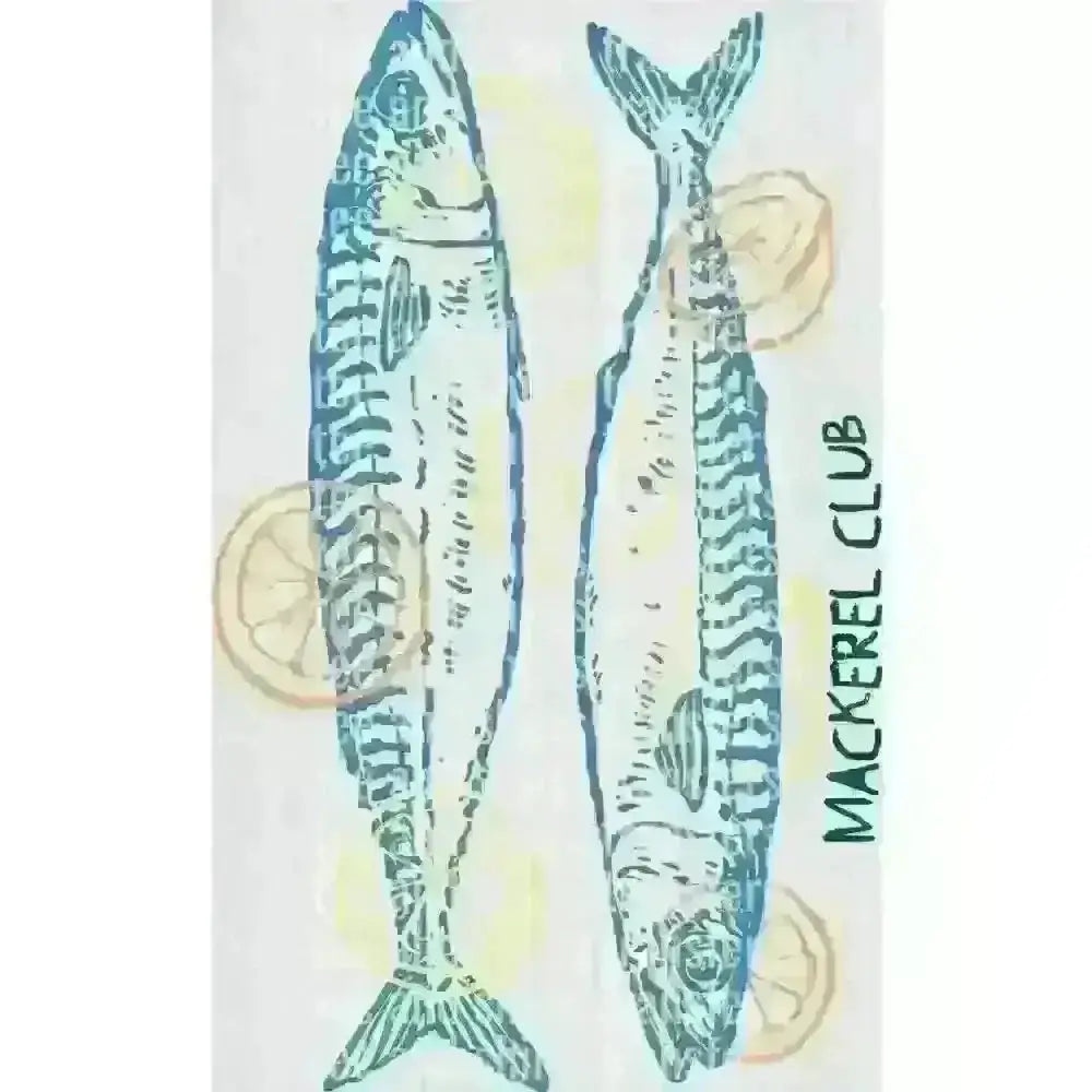 Blue Mackerel Fish DTF TRANSFER DTF TRANSFER tee and shirts transfers 