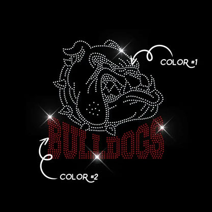 BULLDOGS TWO COLOR tee and shirts transfers 