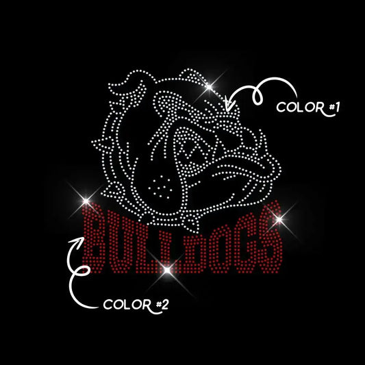 BULLDOGS TWO COLOR tee and shirts transfers 