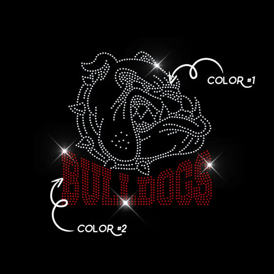 BULLDOGS TWO COLOR tee and shirts transfers 