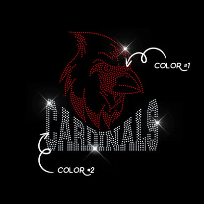 CARDINALS TWO COLOR tee and shirts transfers 