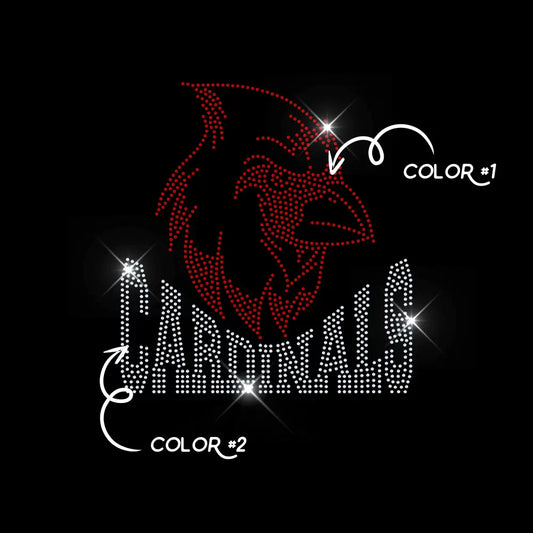 CARDINALS TWO COLOR tee and shirts transfers 