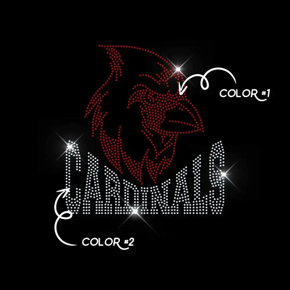 CARDINALS TWO COLOR tee and shirts transfers 